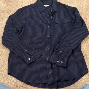 Equipment femme women’s button down blouse striped